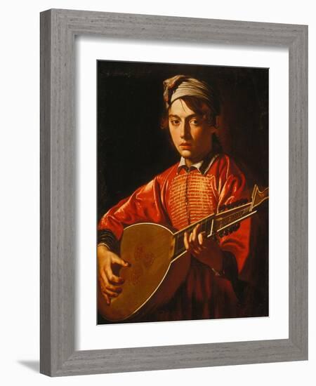 The Lute Player-Caravaggio-Framed Giclee Print