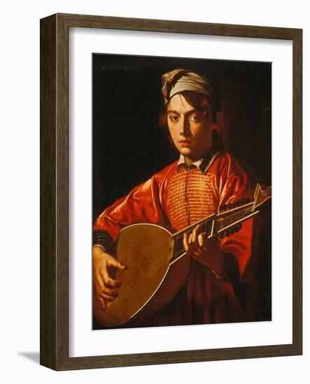 The Lute Player-Caravaggio-Framed Giclee Print