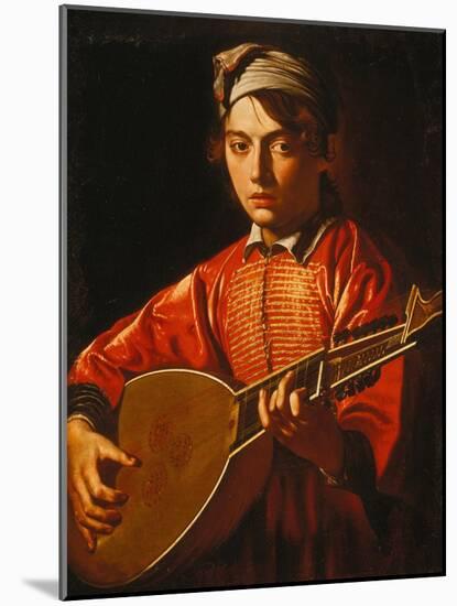 The Lute Player-Caravaggio-Mounted Giclee Print