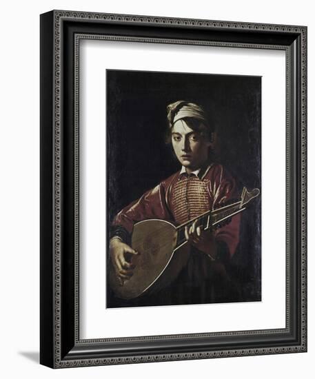 The Lute Player-Caravaggio-Framed Giclee Print