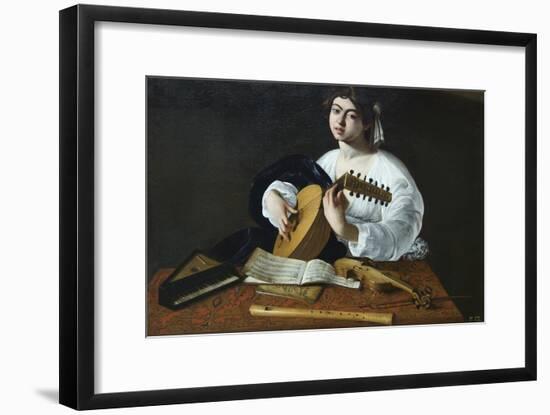 The Lute Player-Caravaggio-Framed Art Print