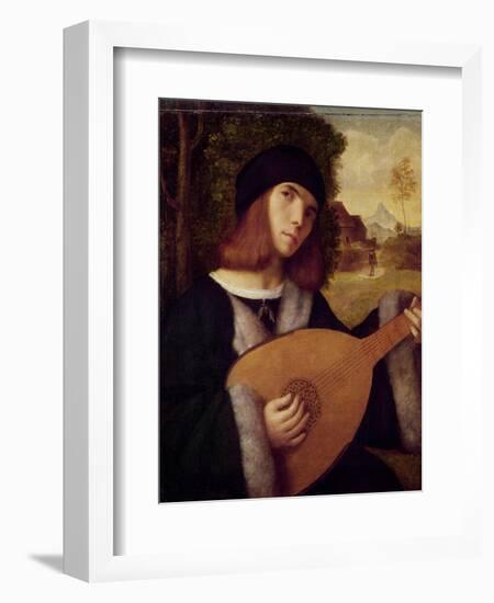 The Lute Player-Giovanni de Busi Cariani-Framed Giclee Print