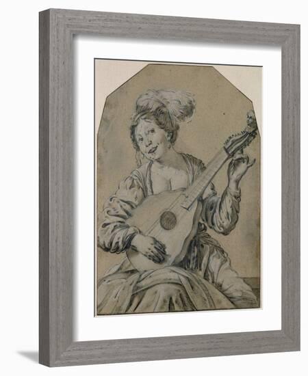 The Lute-Player-Hendrick Terbrugghen-Framed Giclee Print