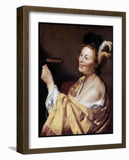 The Luteplayer, 1624-Gerrit van Honthorst-Framed Giclee Print