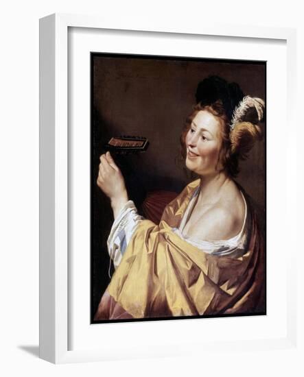 The Luteplayer, 1624-Gerrit van Honthorst-Framed Giclee Print