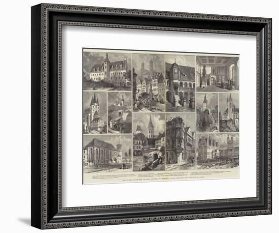 The Luther Celebration of Four Centuries in Germany, Places Associated with the Life of Luther-null-Framed Giclee Print