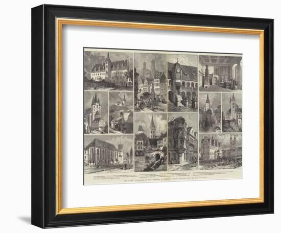 The Luther Celebration of Four Centuries in Germany, Places Associated with the Life of Luther-null-Framed Giclee Print