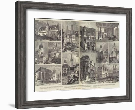 The Luther Celebration of Four Centuries in Germany, Places Associated with the Life of Luther-null-Framed Giclee Print