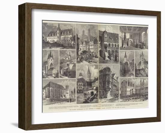 The Luther Celebration of Four Centuries in Germany, Places Associated with the Life of Luther-null-Framed Giclee Print