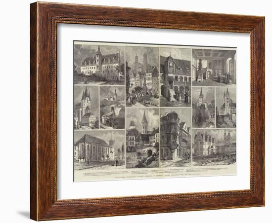 The Luther Celebration of Four Centuries in Germany, Places Associated with the Life of Luther-null-Framed Giclee Print