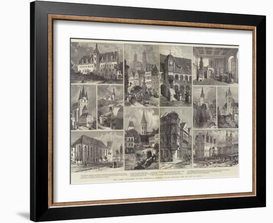 The Luther Celebration of Four Centuries in Germany, Places Associated with the Life of Luther-null-Framed Giclee Print