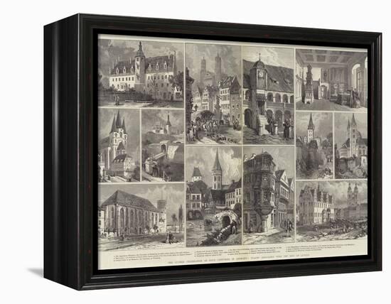 The Luther Celebration of Four Centuries in Germany, Places Associated with the Life of Luther-null-Framed Premier Image Canvas