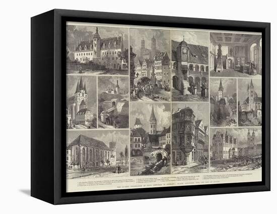 The Luther Celebration of Four Centuries in Germany, Places Associated with the Life of Luther-null-Framed Premier Image Canvas