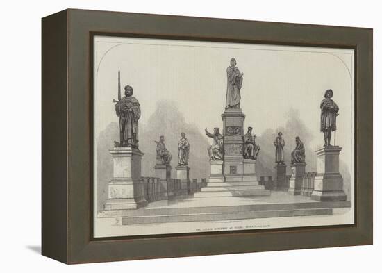 The Luther Monument at Worms, Germany-null-Framed Premier Image Canvas