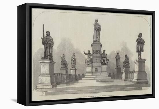 The Luther Monument at Worms, Germany-null-Framed Premier Image Canvas