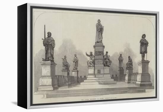 The Luther Monument at Worms, Germany-null-Framed Premier Image Canvas