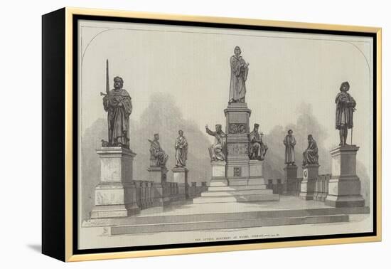 The Luther Monument at Worms, Germany-null-Framed Premier Image Canvas