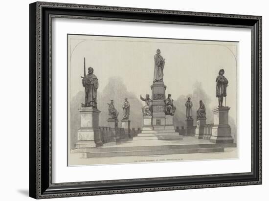 The Luther Monument at Worms, Germany-null-Framed Giclee Print