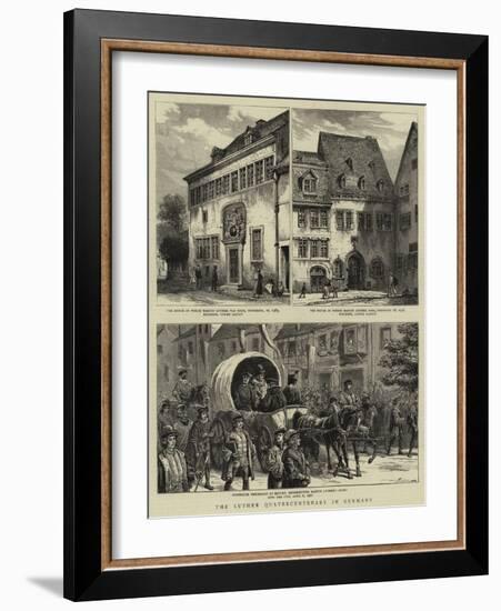 The Luther Quatercentenary in Germany-null-Framed Giclee Print