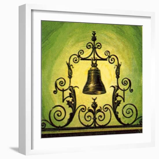 The Lutine Bell-English School-Framed Giclee Print