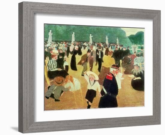 The Luxembourg Gardens, 1895-F?lix Vallotton-Framed Giclee Print