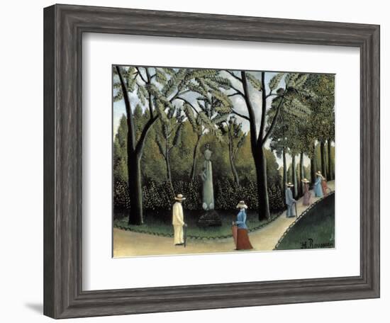 The Luxembourg Gardens, Monument to Chopin, 1909-Henri Rousseau-Framed Giclee Print