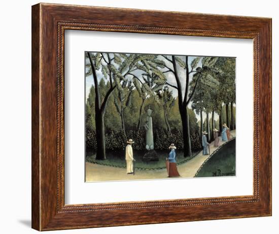 The Luxembourg Gardens, Monument to Chopin, 1909-Henri Rousseau-Framed Giclee Print