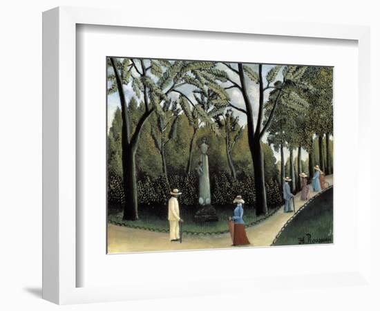 The Luxembourg Gardens, Monument to Chopin, 1909-Henri Rousseau-Framed Giclee Print