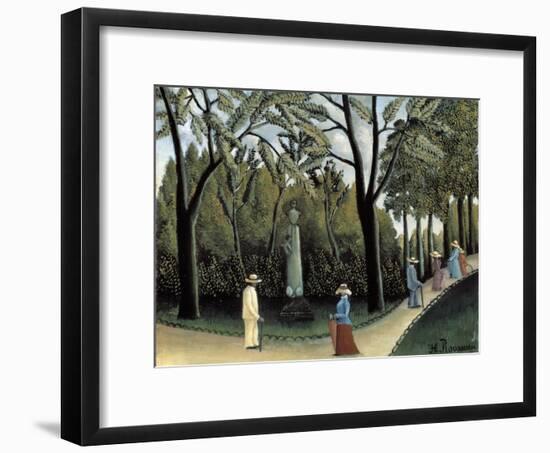 The Luxembourg Gardens, Monument to Chopin, 1909-Henri Rousseau-Framed Giclee Print