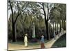 The Luxembourg Gardens, Monument to Chopin, 1909-Henri Rousseau-Mounted Giclee Print