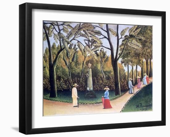 The Luxembourg Gardens, Monument to Chopin, 1909-Henri Rousseau-Framed Giclee Print