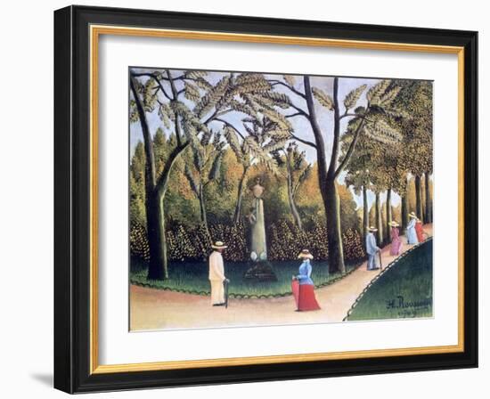 The Luxembourg Gardens, Monument to Chopin, 1909-Henri Rousseau-Framed Giclee Print