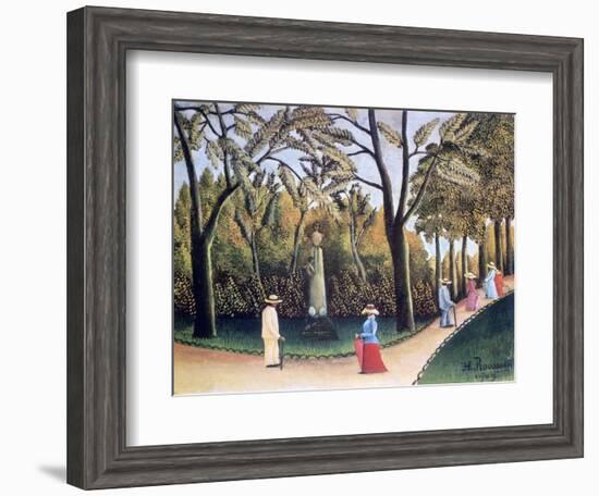 The Luxembourg Gardens, Monument to Chopin, 1909-Henri Rousseau-Framed Giclee Print