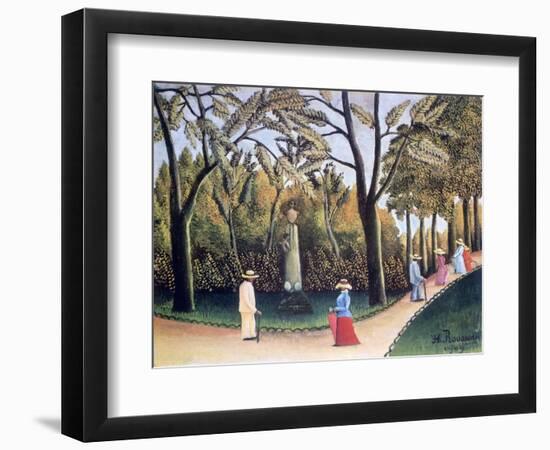 The Luxembourg Gardens, Monument to Chopin, 1909-Henri Rousseau-Framed Giclee Print