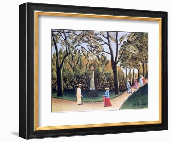 The Luxembourg Gardens, Monument to Chopin, 1909-Henri Rousseau-Framed Giclee Print