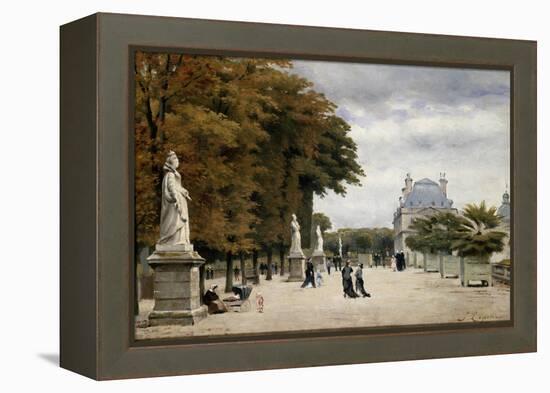 The Luxembourg Gardens, Paris, France-Stanislas-Victor-Edmond Lepine-Framed Premier Image Canvas