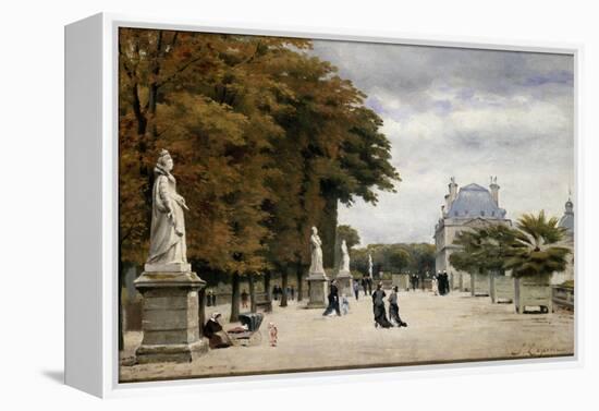 The Luxembourg Gardens, Paris, France-Stanislas-Victor-Edmond Lepine-Framed Premier Image Canvas