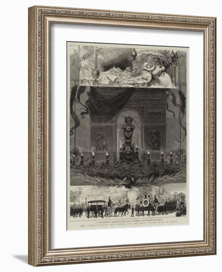 The Lying-In-State and Funeral of the Late Victor Hugo in Paris-null-Framed Giclee Print