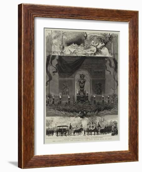 The Lying-In-State and Funeral of the Late Victor Hugo in Paris-null-Framed Giclee Print