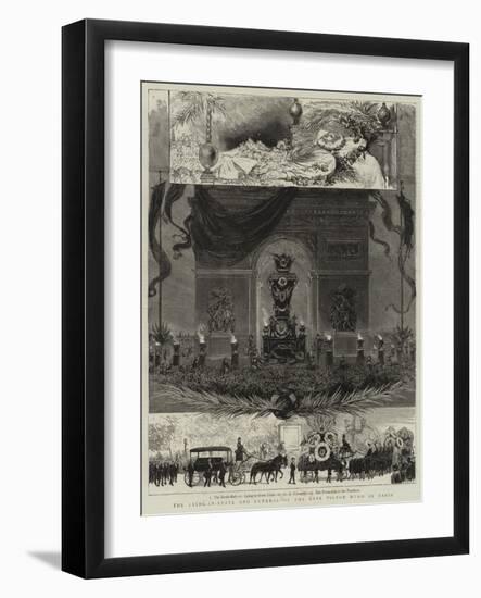 The Lying-In-State and Funeral of the Late Victor Hugo in Paris-null-Framed Giclee Print