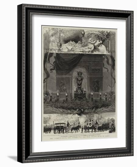 The Lying-In-State and Funeral of the Late Victor Hugo in Paris-null-Framed Giclee Print