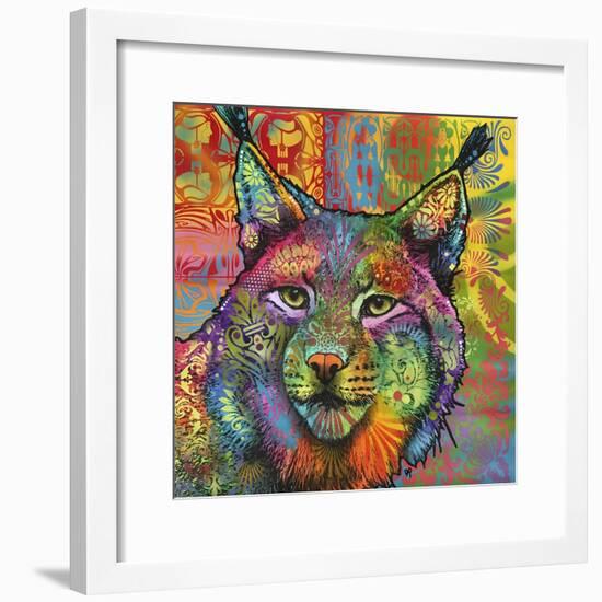 The Lynx, Big Cats, Animals, Colorful, Pop Art, Stencils-Russo Dean-Framed Giclee Print