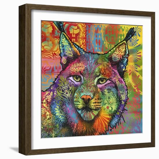 The Lynx, Big Cats, Animals, Colorful, Pop Art, Stencils-Russo Dean-Framed Giclee Print