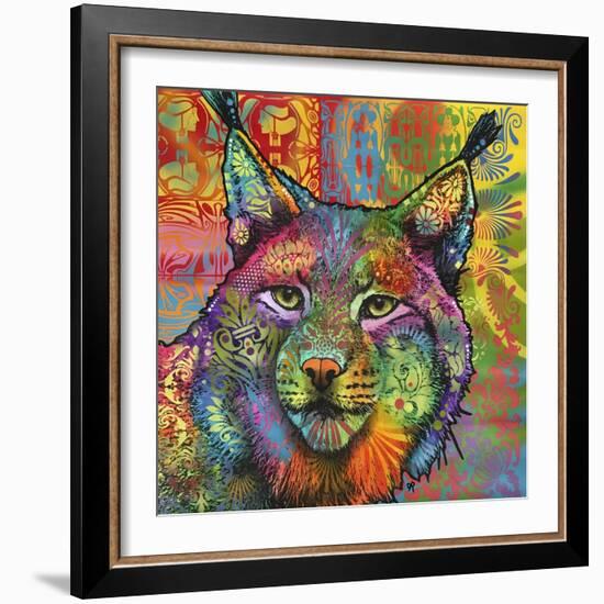 The Lynx, Big Cats, Animals, Colorful, Pop Art, Stencils-Russo Dean-Framed Giclee Print