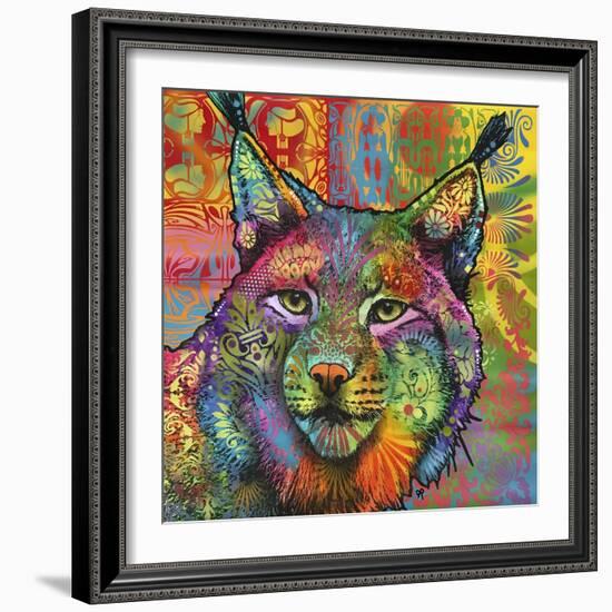 The Lynx, Big Cats, Animals, Colorful, Pop Art, Stencils-Russo Dean-Framed Giclee Print