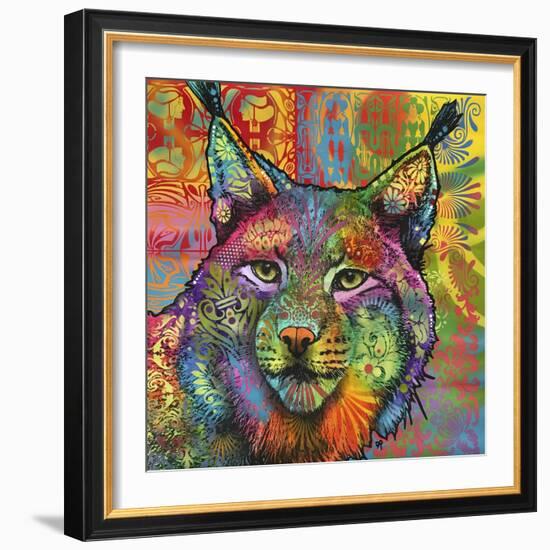 The Lynx, Big Cats, Animals, Colorful, Pop Art, Stencils-Russo Dean-Framed Giclee Print