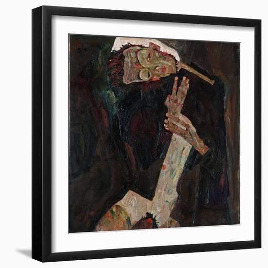 The Lyricist, 1911-Egon Schiele-Framed Giclee Print