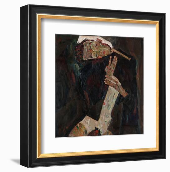 The Lyricist-Egon Schiele-Framed Art Print