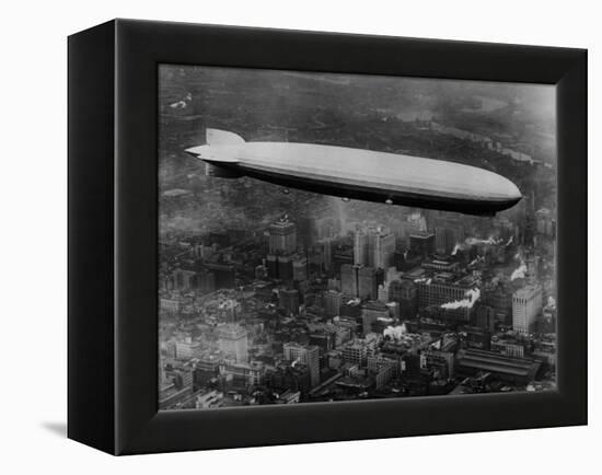 The LZ 129 Graf Zeppelin, over Philadelphia, Pennsylvania, October 16, 1928-null-Framed Stretched Canvas