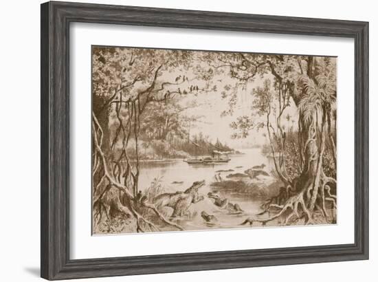 The Ma-Robert on the Zambesi-English School-Framed Giclee Print